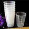 Vasos medidores graduados de 50 ml, juego de 10 recipientes de plástico transparente para líquidos