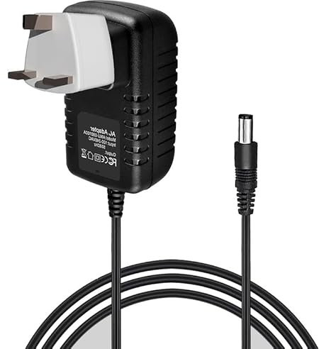 Uootery 12V AC/DC Adapter for Govee TV Backlight 3 Lite Kit H605A RGBICW Wi-Fi TV LED Strip Lights for 55-65in TVs and Camera Power Supply