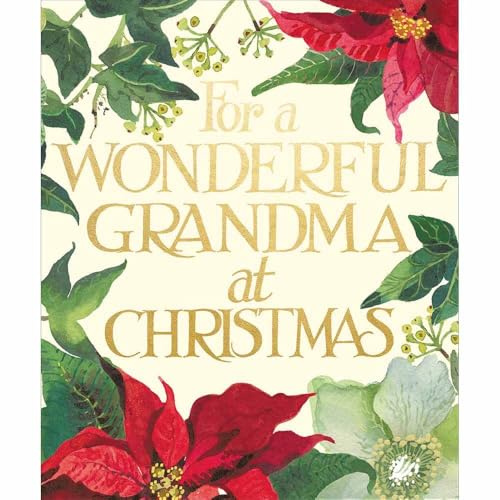 Emma Bridgewater Christmas Card Wonderful Grandma Floral - Luxury Festive Card