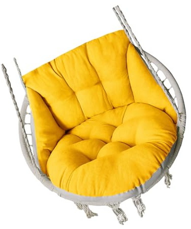 Soft Hanging Basket Seat Pad Swing Chair Cushion For Garden Hammocks Chairs Pad Holder With Resilients Cotton Filling Swing Chair Cushions