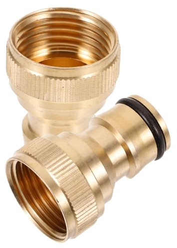 ibasenice 2pièces Adaptateur Robinet Filet Intérieur Cuivre Résistant Corrosion Raccord Rapide Tuyau Arrosage pour Lave-Linge Voiture Jardin