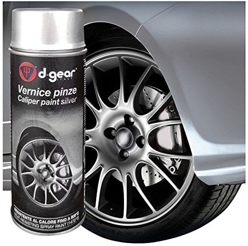 Vernice alta temperatura e pinze freno Argento 800° Auto Moto Scooter Barca