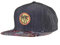 Djinns Snapback Cap 6P SB PEARCOCK Linen REV Black, Size:ONE Size