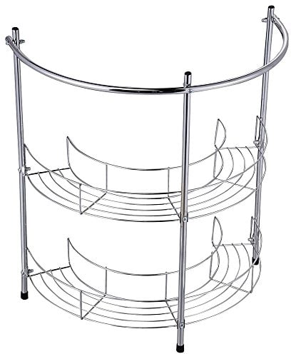 Pilot Imports Under Basin Chrome Bathroom 2 Tier Sink Storage Rack Unit Shelf & Towel Rail (UNDER SINK RACK)