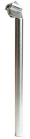 Oxford: Seat Post 400 x 29.6mm Micro-Adjust - Silver - 29.6mm