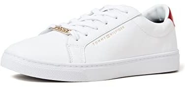 Tommy Hilfiger Damen Cupsole Sneaker Essential Schuhe, Mehrfarbig (Red/White/Blue), 40