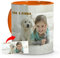 Taza Personalizada con Foto y Texto. Regalos para el Día de los Enamorados. Tazas Originales Personalizables. Sorpresas Originales para Parejas. Taza para Día de la Madre. Interior y Asa Naranja
