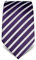 Vincenzo Boretti cravatta elegante classica da uomo, 8 cm x 15 cm, di pura seta di alta qualità, idrorepellente e antisporco, motivo a righe lilla scuro