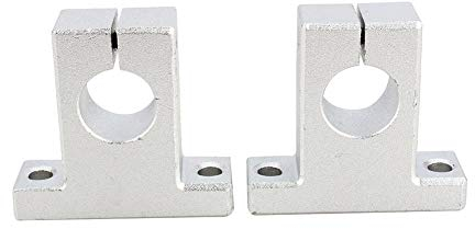 Keenso 2 Stücke SK16 16mm Linear Schienenwellenführung Stützhalterung Vertikale Optische Achse Halter für XYZ Tisch CNC