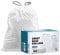 Plasticplace Custom Fit Trash Bags, Compatible with simplehuman Code K (50 Count) White Drawstring Garbage Liners 10 Gallon / 38 Liters 24 x 28