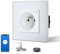 BSEED Prise Murale Connectée, Prise Electrique Intelligente Compatible avec Alexa/Google Home/Tuya APP, Contrôle Vocal, Prises de courant Wifi 16 Amp 240V 86 * 86mm Blanc (Ligne Neutre Requise)