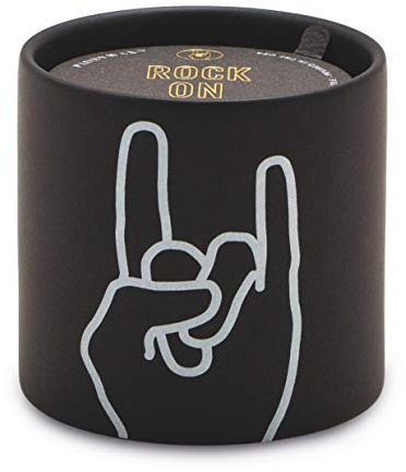 Paddywax Candles Impressions Collection Scented Candle, 5.75-Ounce, Black-Rock On (Leather & Oakmoss)