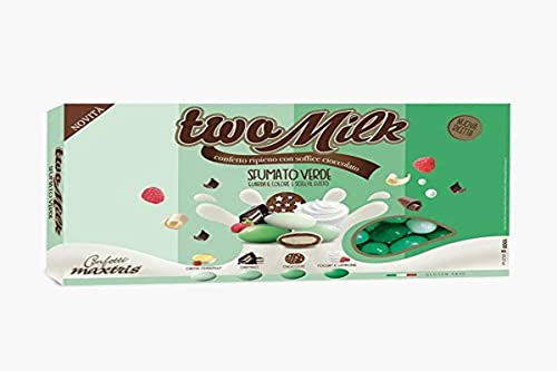 Confetti MAXTRIS TWO MILK SFUMATO VERDE scatola da 1 KG