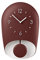 Guzzini - Home, BELL Wanduhr mit Pendel, Pendeluhr - Rubinrot/Ziegelrot, 22x8xh 33 cm - 168604171