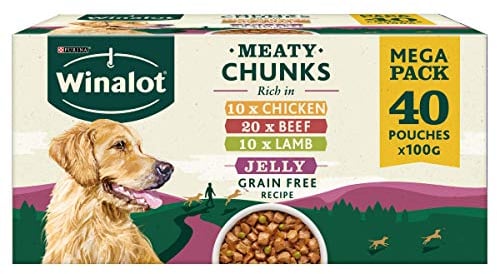 Winalot Dog Food, Mixed in Jelly, 40 x 100g