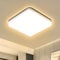 ASHUAQI LED Ceiling Light, 36W 3000K Warm White Bedroom Ceiling Light, 4250LM Square Ceiling Lights for Kitchen, Hallway, Toilet, Porch, Lounge, Laundry, Dining Room, Balcony, Utility Room