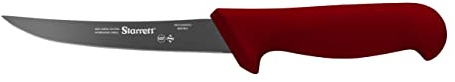 Starrett Professional Stainless Steel Kitchen Boning Knives 5-inch (125mm), Red