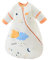 Bestgift Baby Winter Schlafsack,2.5 Tog Babyschlafsack aus 100% Baumwolle,0-6 Monate Anti-Kick-Stillschlafsack Vier Jahreszeiten Verstellbarer, für Neugeborene Junge Mädchen (Orange Wolken-M)