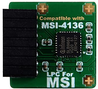 NewHail TPM2.0 Modul TPM LPC 14Pin Modul mit infineon SLB9665 für MSI Motherboard kompatibel mit TPM2.0(MS-4136)