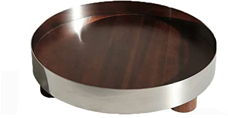 Bandeja para Servir Bandeja de acero inoxidable Bandeja Sirviendo Bandeja Aperitivo Desayuno Bandeja decorativa Cocina Cuarto de baño Sala de estar Bandeja de almacenamiento Bandejas para Servir