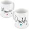 Faithful Prints - Tazza regalo per nuovi genitori, madri, papà, mamma, papà, Natale, regalo di compleanno - Ceramica - Tazza da caffè - 300 ml