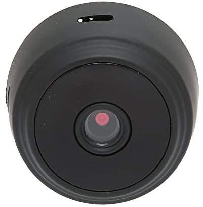 AUHX Mini telecamera, visione notturna magnetica sicura 1080P Mini telecamera WiFi con base per ufficio per la casa