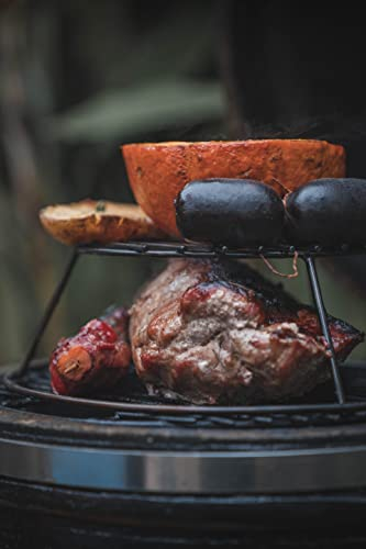 Barbecue Kamado B10 de deuxième niveau, diamètre 37 cm, fabriqué en Allemagne, acier inoxydable, compatible avec tous les Kamado