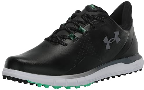 Under Armour Drive Fade Spikeless 2e Chaussures de golf pour homme, (001) Noir/Noir/Gris Titan, 10 Wide
