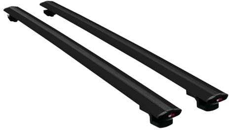 Kompatibel mit Jeep Renegade (BU) 2014-2025 Basic Model Relingträger Dachträger Auto Gepäckträger Schwarz Aluminium 2 Stangen