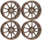4x MB Design Felgen MF1 8.0Jx19 ET42 5x108 Bronze hell matt kompatibel mit Peugeot 308