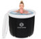 Fleau Home Eisbad - Sitzbadewanne mit Deckel und Pumpe - Sitzkissen Isoliermodell - Aufblasbarer Badeeimer - Eisbad - Badewanne - aufblasbar - Wim Hof ​​​​​​Methode (Schwarz, XL)