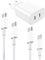 [Certificato MFi] Caricabatterie per iPhone,2 porte 20 W USB C Caricabatterie rapido con cavo USB C e Lightning Cavo,PD 3.0 Tipo C Caricabatterie compatibile con iPhone 15/14/13/12/11/SE/XS