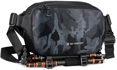 K&F Concept Kamera-Rucksack, Schultertasche, quadratische Tasche, Taschen für Fotografen, Kamera-Rechteck-Hülle, kompatibel mit Canon/Nikon/Sony/DJI Mavic Drohnen-Rucksack