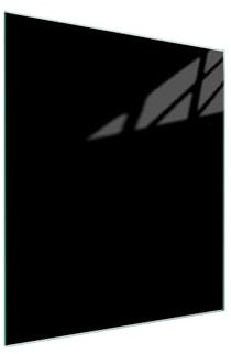 DarHaus Placa protectora de vitrocerámica 45x52 cm 1 pieza cocina eléctrica universal para inducción protección contra salpicaduras tabla de cortar de vidrio templado como decoración negro