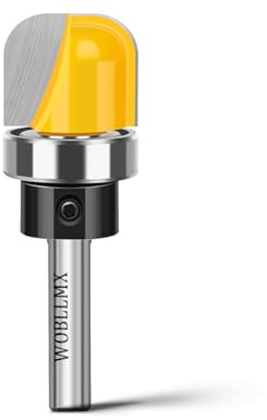 WOBLLMX 6mm Fräser für Oberfräse,Ø19mm mit Kugellager Hohlkehlfräser Rundfräser Router Bits,für die Schneidwerkzeug Holzbearbeitung Shaker Cutter Werkzeuge