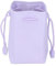 Agatige PU Leather Camera Drawstring Bag, Instant Film Printer Pouch, Mirrorless Digital Camera Storage Organizer (Purple)