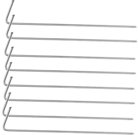 INOOMP 30stücke J-förmige Outdoor Zeltheringe Eisenmaterial Mit Meißelförmigen Enden Für Zelte Überdachungen Gartenpfähle Tragbar Robust