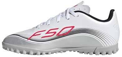 adidas F50 Messi Club Turf Football Boots Kids, FTWR White/Lucid red/Silver met, 4.5 UK Child
