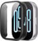Heioloo Funda para Xiaomi Redmi Watch 5 Active Protector Cristal Templado Anti-arañazos Hard PC Case Cover para Xiaomi Redmi Watch 5 Active - Negro