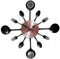 Berlinger Haus Orologio da cucina Black Rose Orologio da parete elegante silenzioso design moderno nero oro rosa decorativo funzionamento a batteria