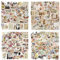 Pack of 200 Sticker Aesthetic Vintage Sticker – Aufkleber aus wasserfestem Vinyl für DIY Scrapbooking, Tagebuch, Handykoffer und Geschenkverpackung