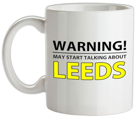 Warning May Start Talking About Leeds - 10oz - Ceramic Mug for Coffee/Tea