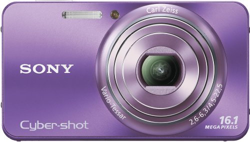 Sony DSC-W570B Digital Camera 16 Megapixel 5x Optical Zoom 6.9 cm (2.7 Inch) Display Image Stabiliser Black (Renewed)