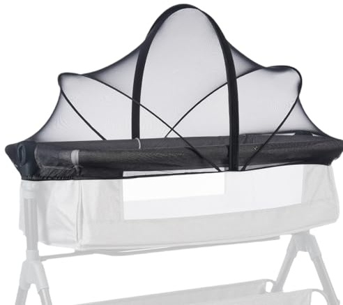 Housse de Protection Anti-Moustiques pour Berceau Bébé - Filet Respirant Et Pliable pour Berceau - Toile Aérée et Pliable pour Cododo Camping Voyage en Poussette Parc Bébé