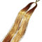 Extensión de cabello con brillo de colores, kit de 90 cm con purpurina brillante, accesorios for trenzas con destellos for mujer (1 pieza, rojo)(Champagne)