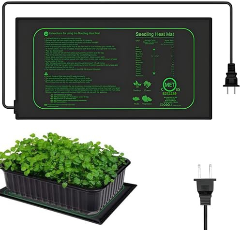3T6B Tappetino riscaldante per piante con termostato, tappetino riscaldante per piante