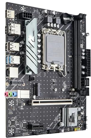 Placa Madre Placa Base for Juegos Fit For B760M LGA 1700 Compatible con procesadores Intel Core de 12.ª/13.ª/14.ª generación, Memoria DDR4 Doble Canal, M.2 NVME PCIEx16