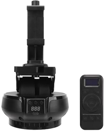 Taidda Motorized Panoramic Tripod Head Wireless Remote Control Pan Tilt Head for Mobile Camera Vlog ABS Material