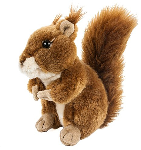 Teddys Rothenburg Kuscheltier Eichhörnchen 16 cm stehend braun Plüscheichhörnchen Plüschtier by Uni-Toys