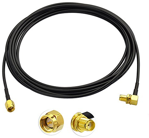 Bingfu 3M SMA Antenne Kabel SMA Stecker auf SMA Buchse WLAN Antenne Verlängerungskabel Kompatibel mit 4G LTE WLAN FPV Homematic CCU2 CC1101 Huawei Router MEHRWEG